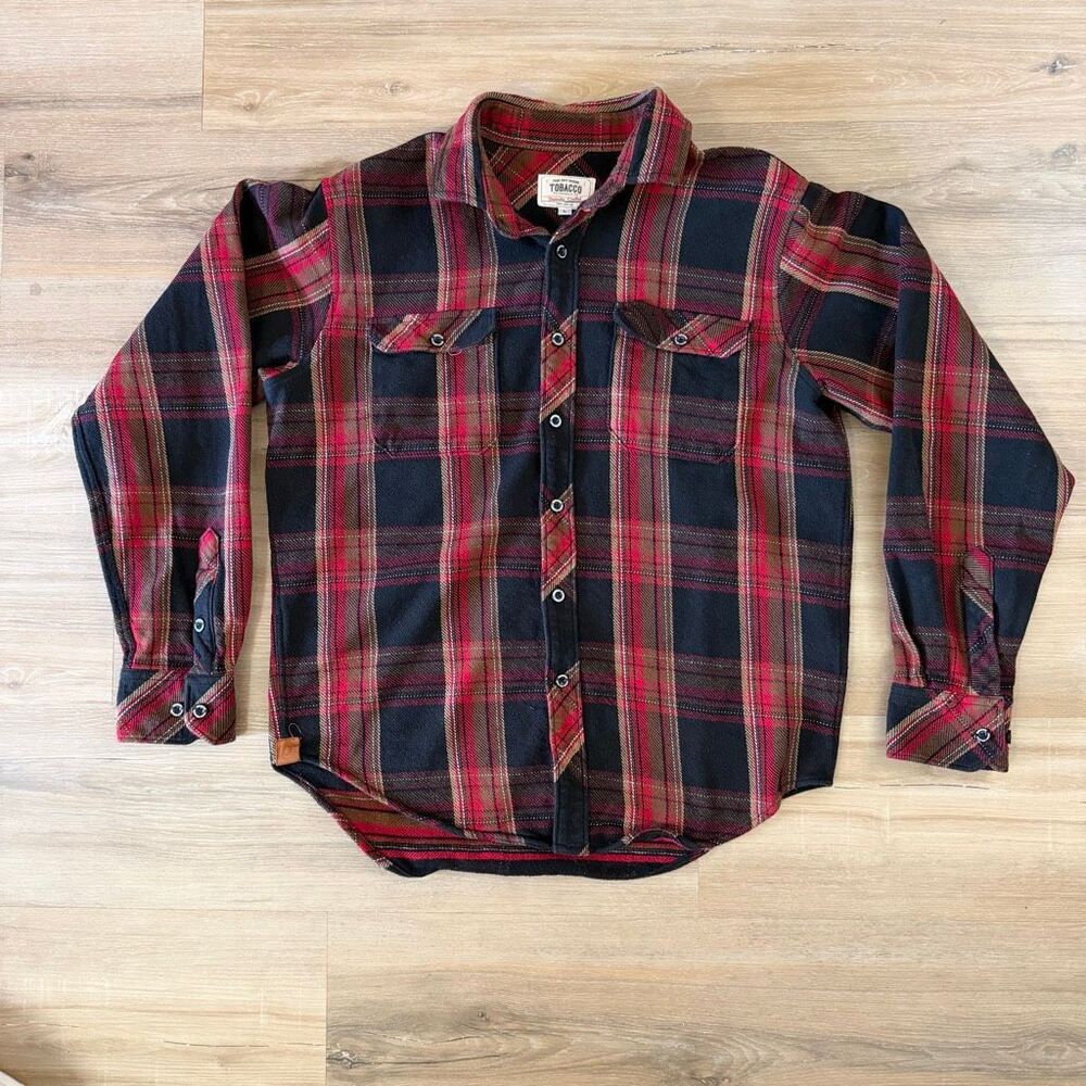 Trovata Red & Black Plaid Button-Down Shirt